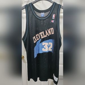 Official Cleveland Tyrone Hill Champion NBA jersey